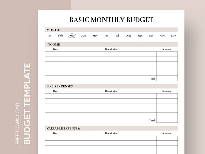 Basic Monthly Budget Free Google Docs Template basic budget beige budget budget budget planner budget template budgets docs free google docs templates free template free template google docs google google docs google docs budget template monthly monthly budget monthly budget planner monthly budgeting monthly planning simple budget template