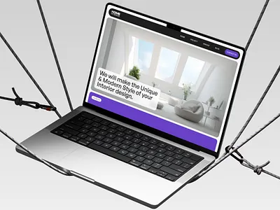Interior Website Design clean design home homepage interior interior design interior website landing page landingpage minimalist design modern ui design uiux web design website