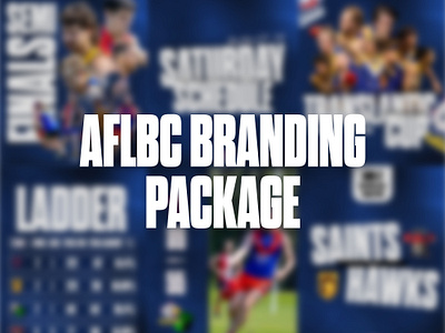 AFL BC Social Media branding design graphic design social media