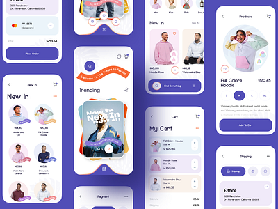 E-commerce - Mobile App Project app design e commerce e commerce app e commerce design ecommerce ecommerce app fashion app mobile app mobile app design mobile design mobile ui online store onlineshop project sajon shop shopping shopping app