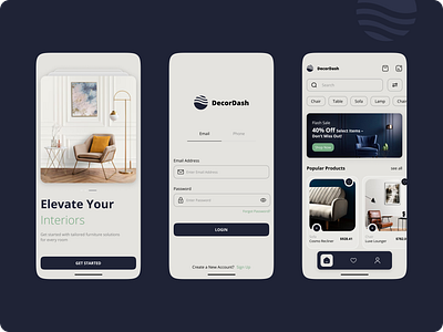 DecorDash Mobile App Design app design dribbble explore furniture app design latest design mobile design product design ui uiux dsign web design