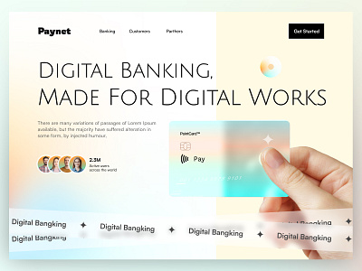 Digital Banking Landing Page antdesk bank bank card banking banking website clean credit card design digital banking finance fintech fintech website header homepage landing page online banking platform ui design web design website design