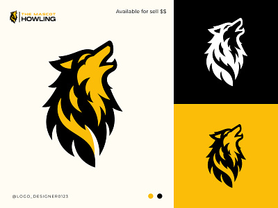 Howling Wolf Logo Design branding design graphic design howling howling logo howling logo design logo logo design logo mark logoart logos minimalist logo modern logo monogram logo professional logo vector wolf howling wolf howling logo wolf logo wolf logo design