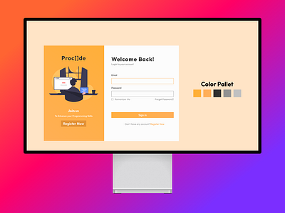 Sign in Page design figma illustration uxui