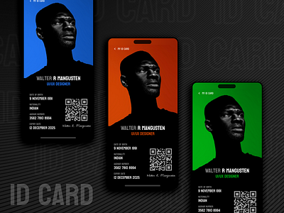 ID card UI design design design challenge graphic design illustration typography ui ux visual design