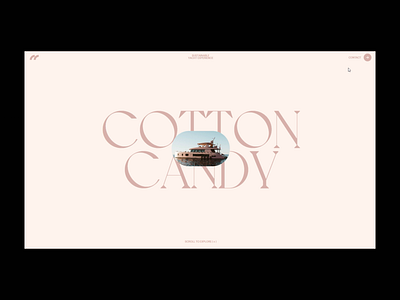 Cotton Candy №002 animation gsap interaction typography ui web webflow