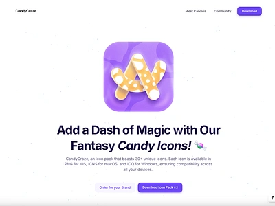 CandyCraze.pro App Icon Pack app app icon applications asset candycraze design system graphic design icon pack icon set illustration visual design