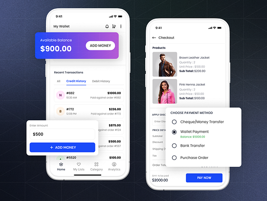 eCommerce Mobile Wallet App