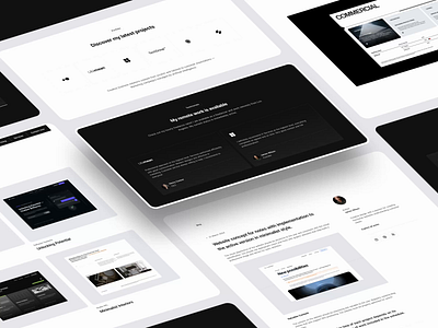 Minimal Portfolio #6 blog cms concept design landing page minimalist modern portfolio ui ux web web design webdesign website