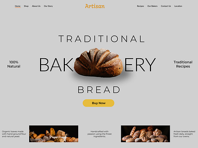 A sleek and modern Bakery shop landing page design artisanbakery bakerywebsite concept design design designinspiration dribbbleshots ecommerce figma graphic design hero hero section inspiration productdesign responsivedesign ui uidesign uiux userexperience uxdesign webdesign