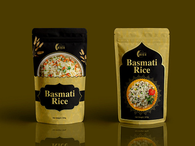 Rice Pouch Packaging Design basmati rice pouch design package design packaging packaging design pouch design pouch packaging design product design product label rice packet design rice pouch design