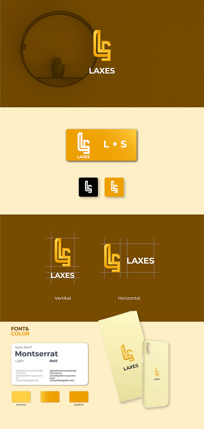 logo design minimalist logo design and branding - LAXES brand branding design graphic design identity logo vector