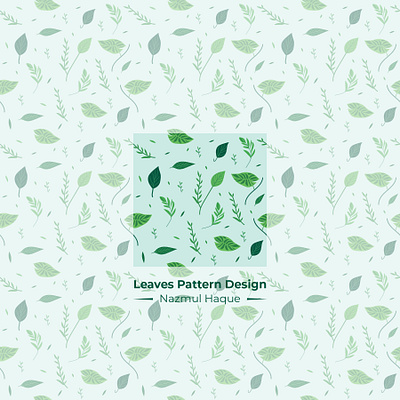 Leaves Pattern Design botanic colorful design floral floral pattern graphic design illustration leaf leaf background leaf ornament leaf pattern leaves leaves pattern nature pattern pattern background seamless vector vector pattern