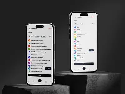 Add Pillars UI! mobile app product design