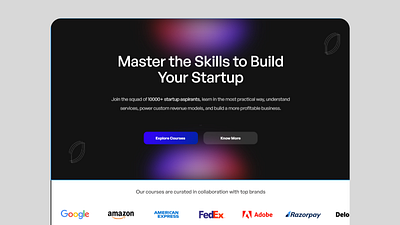 Weekendstartup- Landing page to sell courses branding graphic design landingpage ui websites