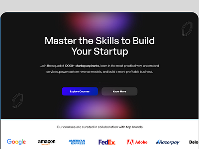 Weekendstartup- Landing page to sell courses branding graphic design landingpage ui websites