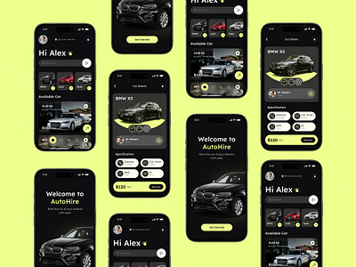 Car Rental Mobile App app ui design banking car rental communication driving e commerce finance and economy journey lifestyles luxury mobile app mobility as a service online shopping passenger traffic app transportation ui ux