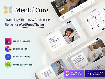 Mental Care - Therapy & Counseling Psychologist WordPress Theme blog web design blog wordpress theme cmsmasters counseling health blog website health website psychologist web design therapy wordpress theme web design website design