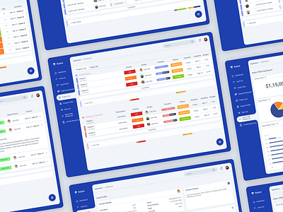 CRM Dashboard Design for Project Management Sass Product blue blue theme crm dashboard digital digital product new ui product project managment sass ui ux