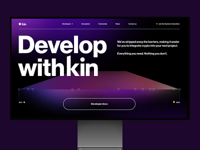 Crypto NFT Website ✦ Kin design interface product service startup ui ux website