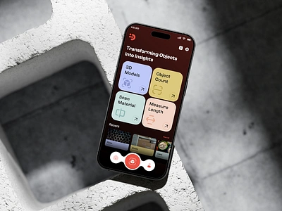 Mobile App Scanner Design - Object Counter App 📱 ai app design artificial intelligence branding camera mobile app object object count app object counter object recognition product design scan scanner scanner app scanning tracker tracking ui design user interface ux design