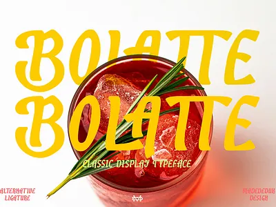 Bolatte Display Font black friday sale brand identity branding font brush font christmas font classic font display font fashion font feminine font groovy font headline font invitation font logotype nostalgic font popular font retro font typography valentine font vintage font wedding font