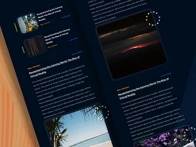 Tech Blog Homepage app design blog app blog design blog homepage blog page blog post blog website homepage saas ui ux web design