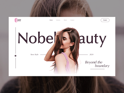 Nobel Beauty; A beauty saloon in Leidschendam animation branding design development logo ui ux