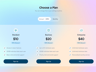 Pricing Plan Design design pricing pricingplans ui