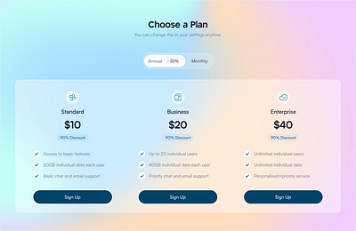 Pricing Plan Design design pricing pricingplans ui