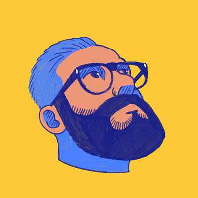 Me arunas kacinskas avatar illustration picture profile yellow