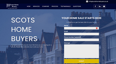 Scots Home Buyers Carrd Design carrd carrd design ui website design website development