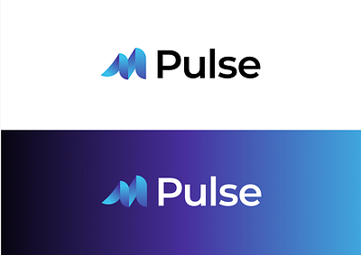 Pulse branding graphic design logo vector