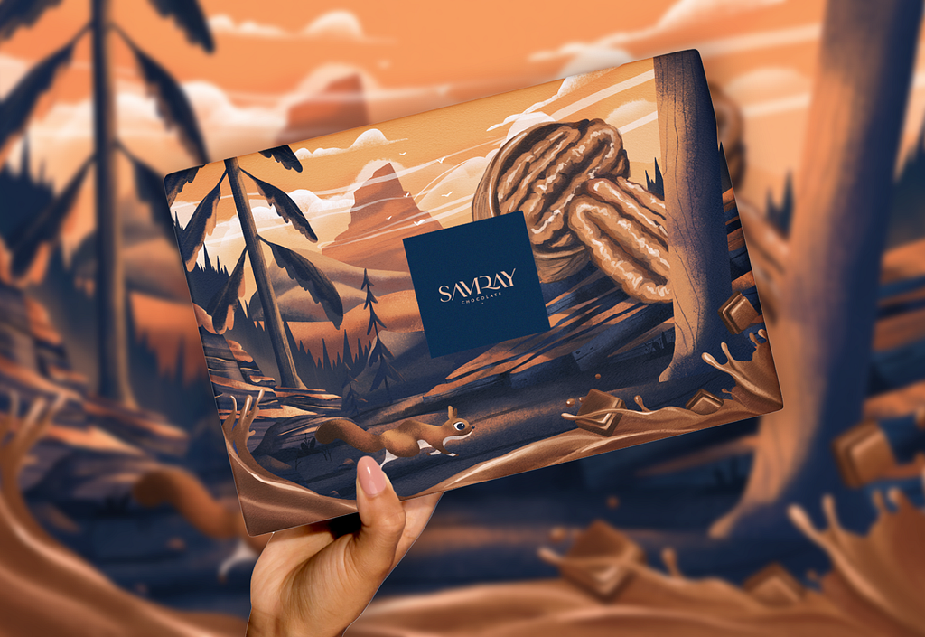🍫 Samray Chocolate: Pecan Delight Packaging Design by Blagovesta ...