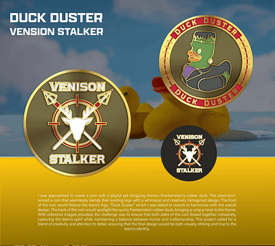 DUCK DUSTER VENSION STALKER 3d animation branding coin crypto design graphic design illustration logo ui