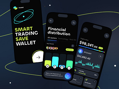 Crypto trading - Mobile app blockchain app crypto app crypto app concept crypto currency crypto payments crypto ui crypto wallet cryptocurrency exchange crypto mobile app trading trading app