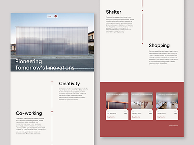 Conjecture 008: Landing Page, Odaka Pioneer Village framer design framer website ui ui design website design