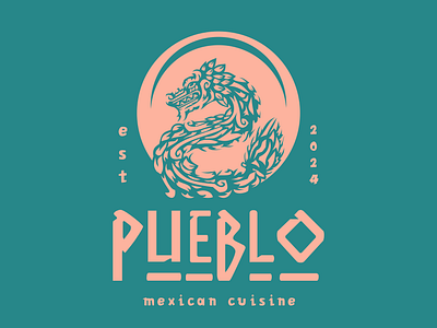 Kukulkan Mexican eatery branding aztec branding burrito dish dragon drake eat ennchiladas fire food graphic design illustration logo logotype mayan mexican mythology tacos vector visual identity