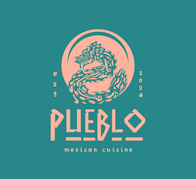 Kukulkan Mexican eatery branding aztec branding burrito dish dragon drake eat ennchiladas fire food graphic design illustration logo logotype mayan mexican mythology tacos vector visual identity