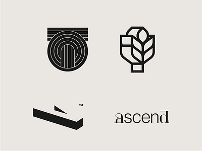 —From Archive (Pt. 4) branding ear of corn fintech graphic design identity jewelry letter logo letter mark logo logo collection logo design logo designer logo mark logotype modernism modernist monogram negative space symbol symbol mark