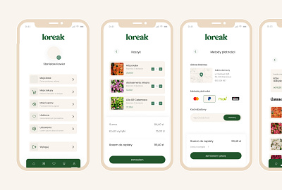 UX/UI design process for a flower wholesaler mobile app