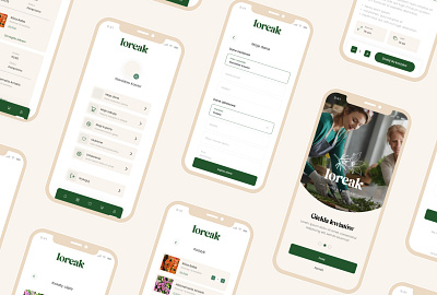 UX/UI design process for a flower wholesaler mobile app