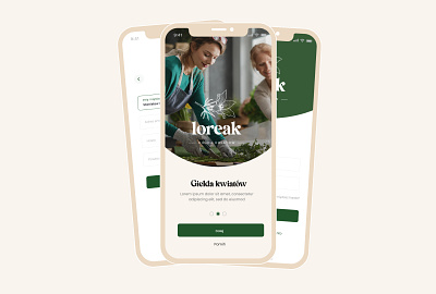 UX/UI design process for a flower wholesaler mobile app