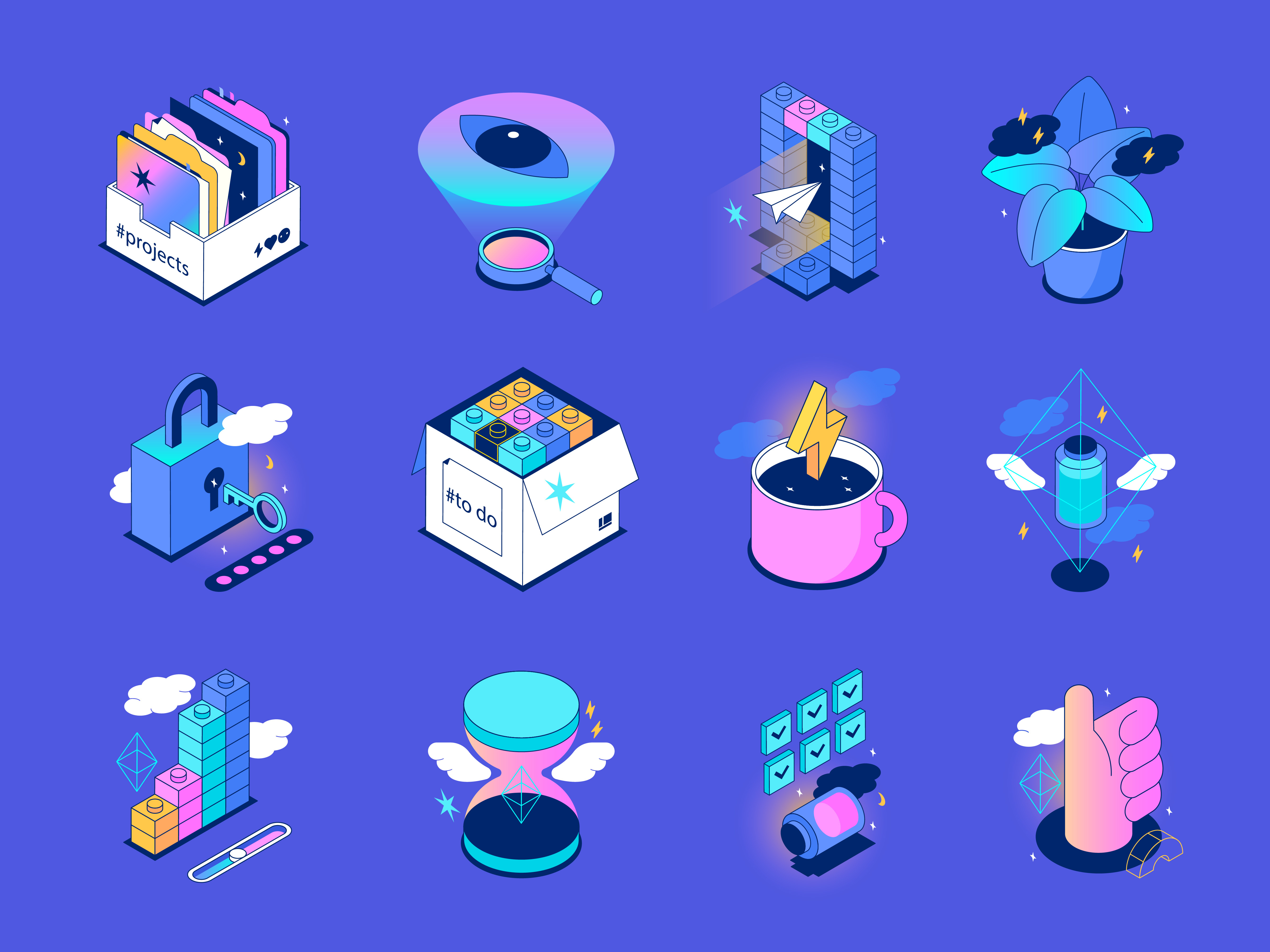 Example of UI Illustrations Set