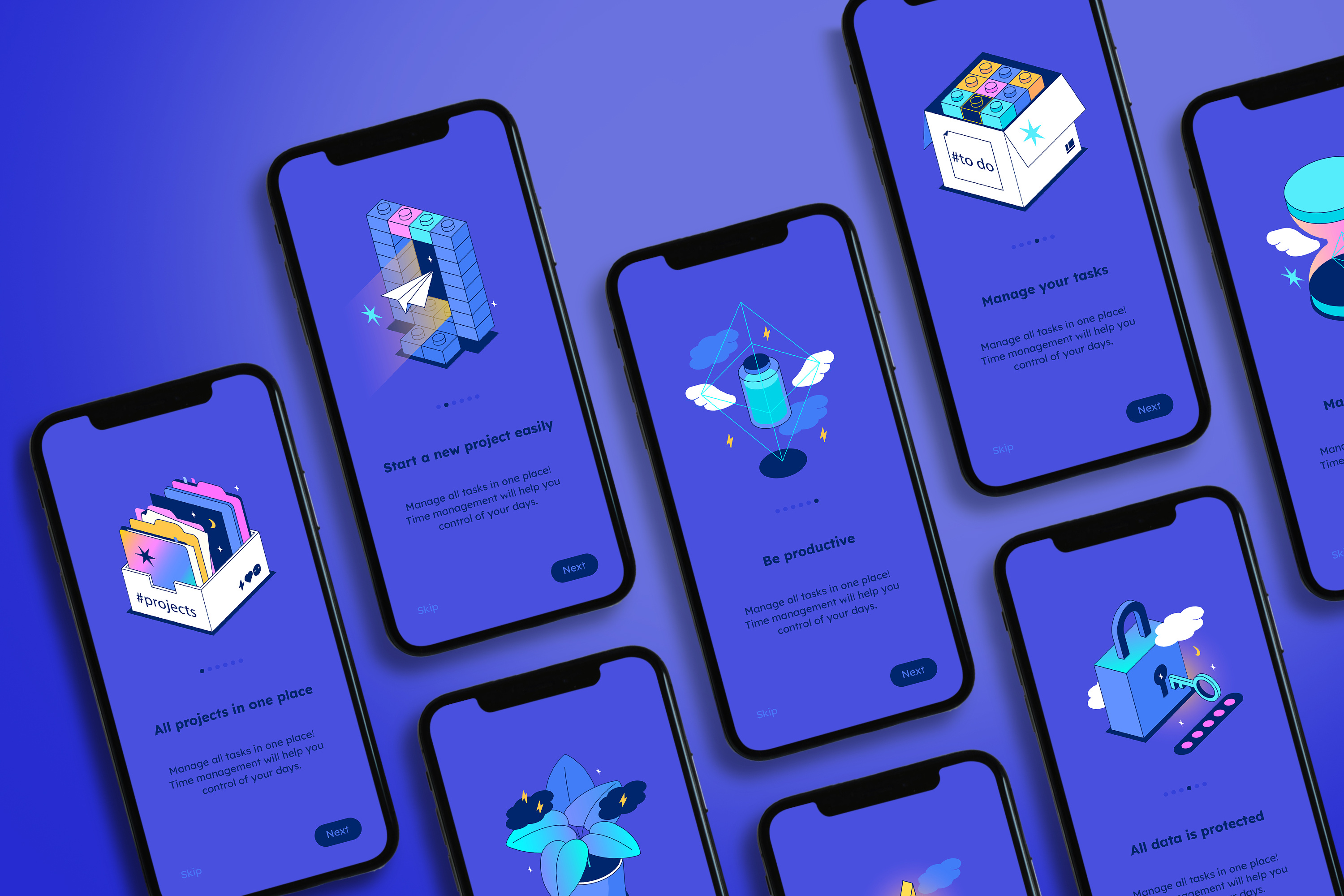 Example of UI Illustrations Set