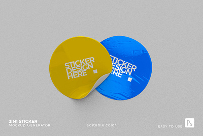 Rounded Sticker 3d animation branding design graphic design illustration logo ui ux vector