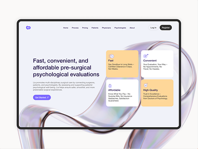 Lia Health • Landing Page + Branding branding landing page logo product design ui ux