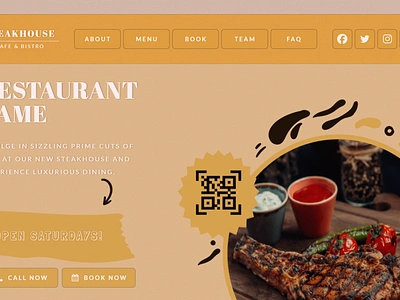 Steakhouse Carrd Design carrd carrd design design ui website design website development