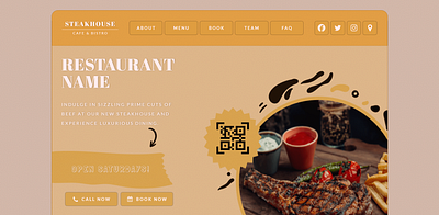 Steakhouse Carrd Design carrd carrd design design ui website design website development