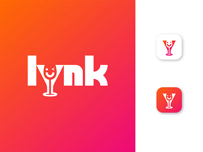 lynk (dating app) dating app logo logo design mdmr creation